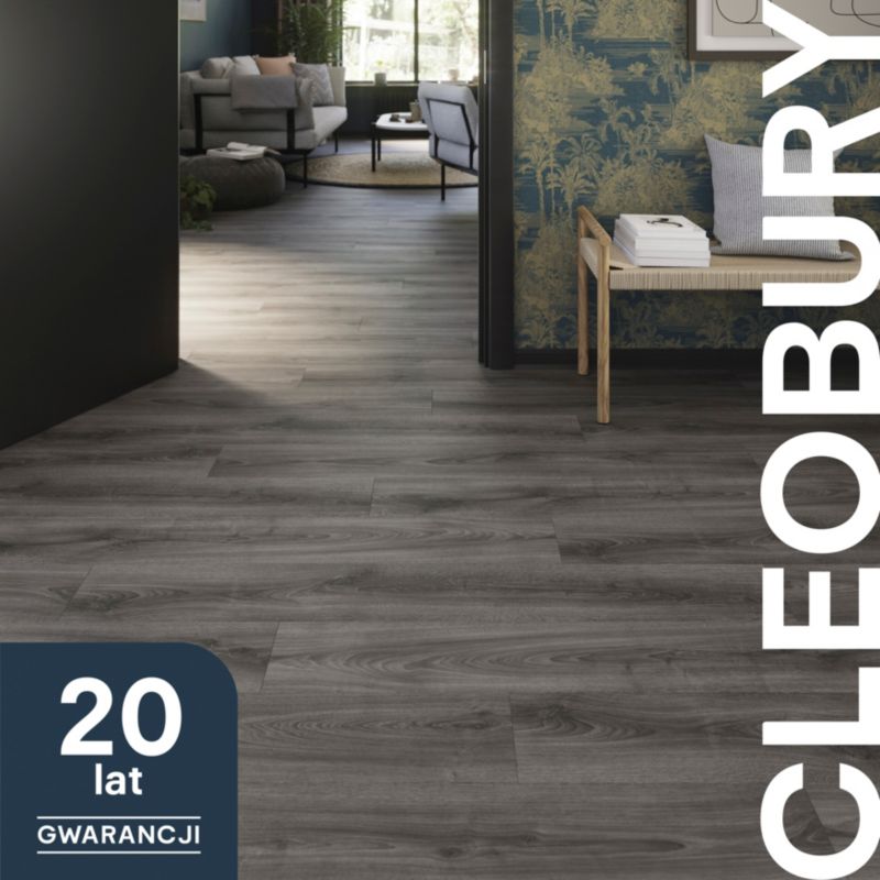 GoodHome laminatgulvpaneler Dąb Cleobury AC5 brun 1,69 m²