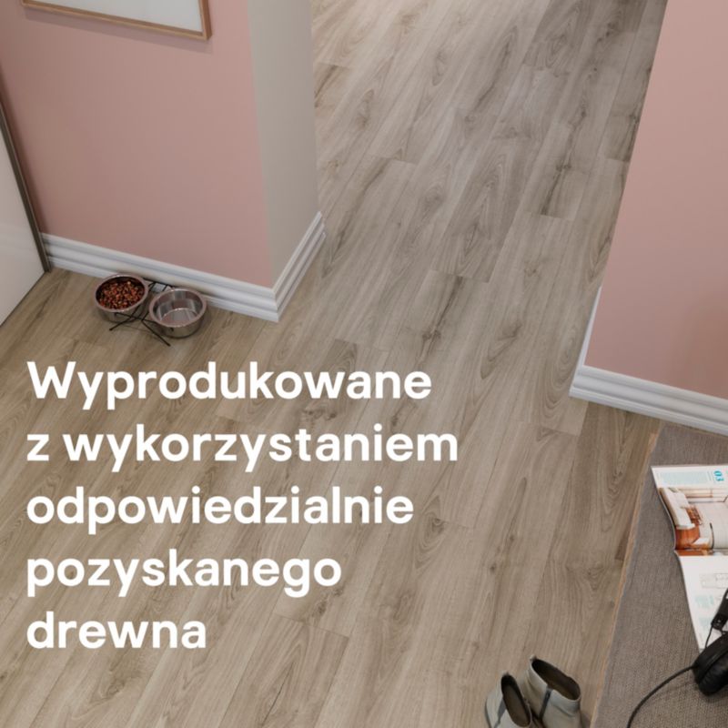 GoodHome laminatgulvpaneler Dąb Cleobury AC5 grå 1,69 m²