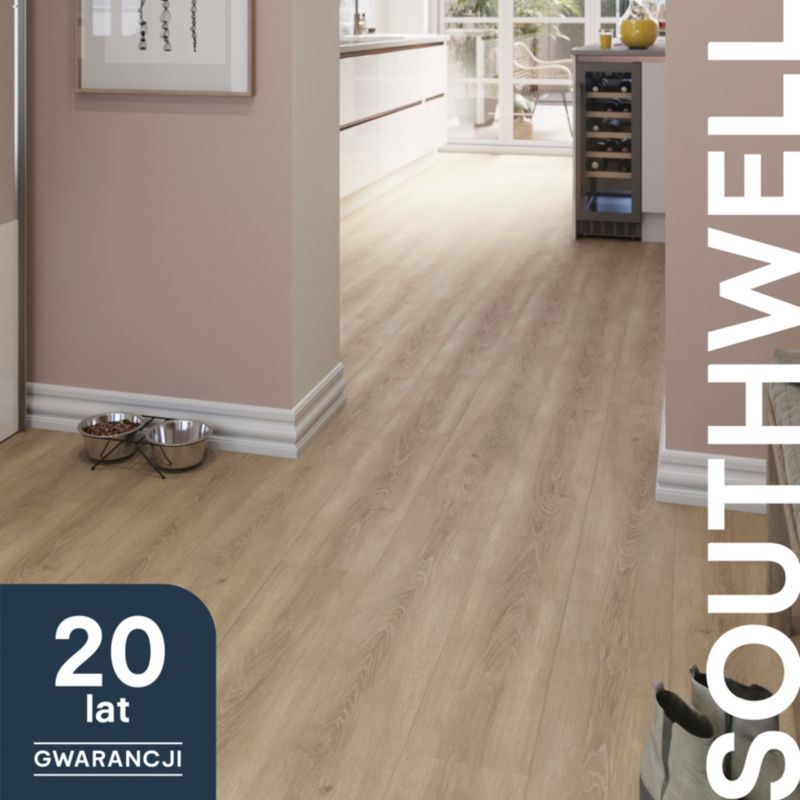 GoodHome laminatgulvpaneler Southwell naturlig mat eg AC5 1,59 m²