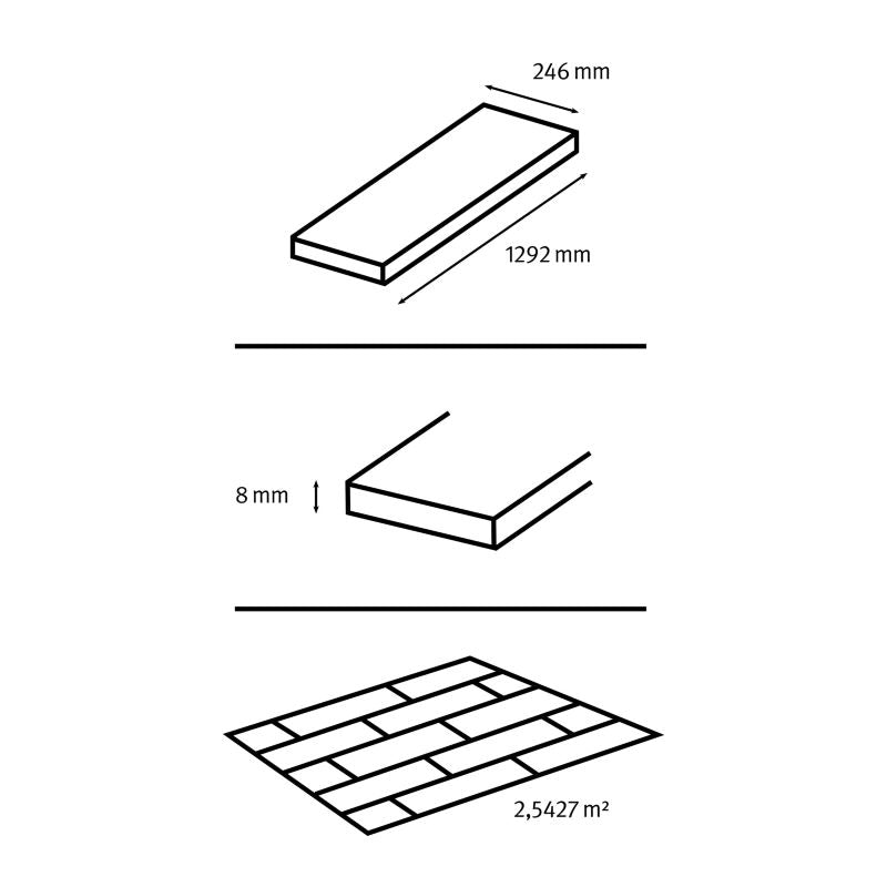 GoodHome Dawnham Natural laminatgulve AC4 2,54 m²