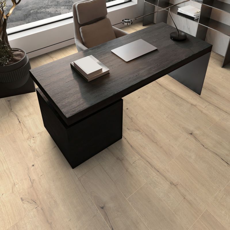 Laminatgulv Dinnington AC5 128,8x19,5 cm Beige 2,26 m²