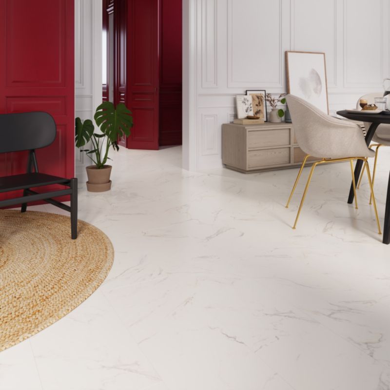 Laminatgulv Elegance AC4 Hvid 129,2x32,7 cm 2,535 m²