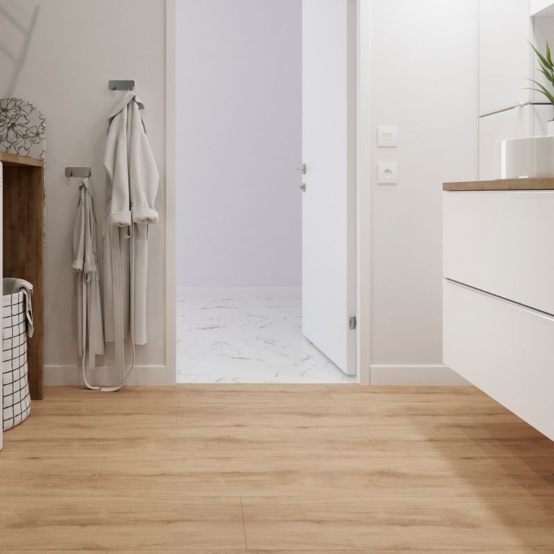 Laminatgulv Elegance AC4 Hvid 129,2x32,7 cm 2,535 m²