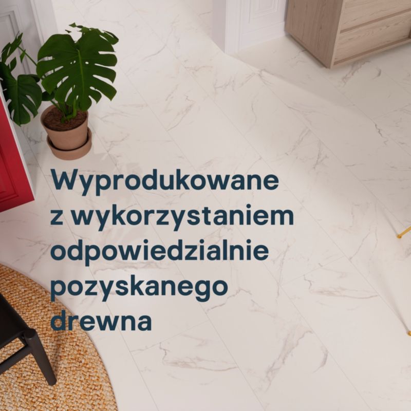 GoodHome Elegance AC4 hvid laminatgulvpanel 2,54 m²