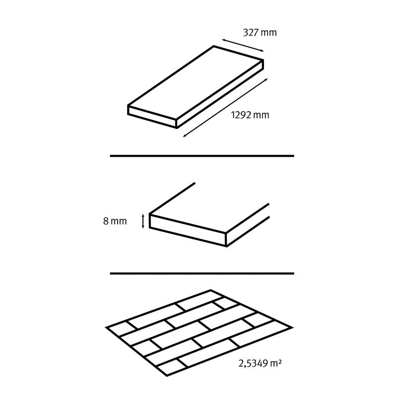 GoodHome Elstree AC4 Natural laminatgulve 2,53 m²