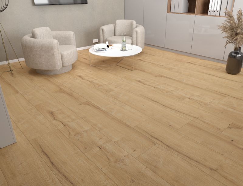 Laminatgulv 8 mm Brun 2,52 m²