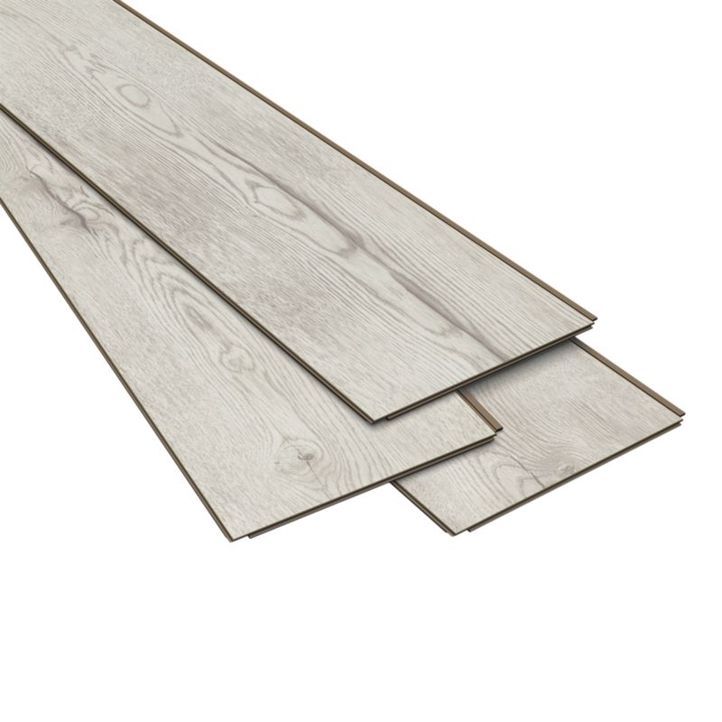 Laminatgulv Gosport 128,8x24,5 cm Hvid 2,52 m²
