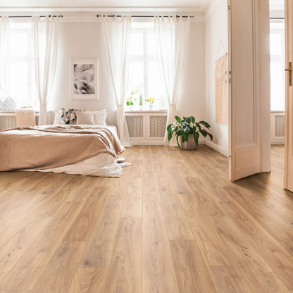 Laminatgulv 128,8x19,5 cm Brun Mat 2,26 m²