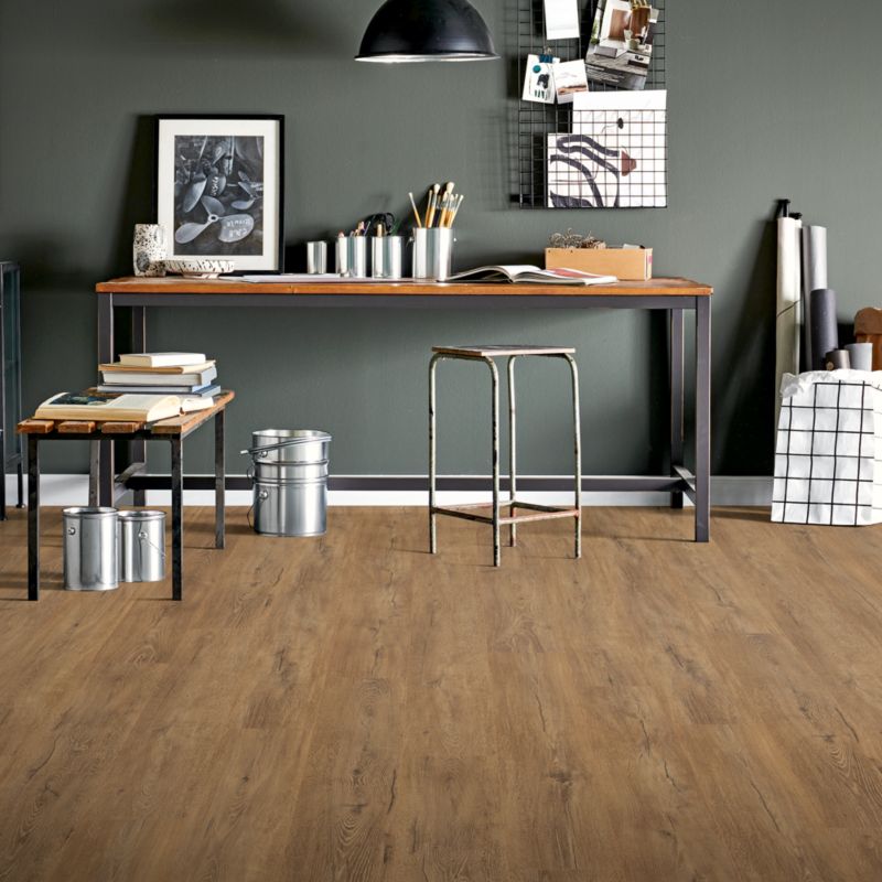 Laminatgulv Harworth AC4 1,99 m² Brun