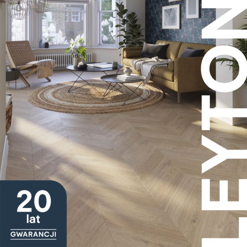 Laminatgulv Leyton Natural AC5 133x32 cm 1,72 m²