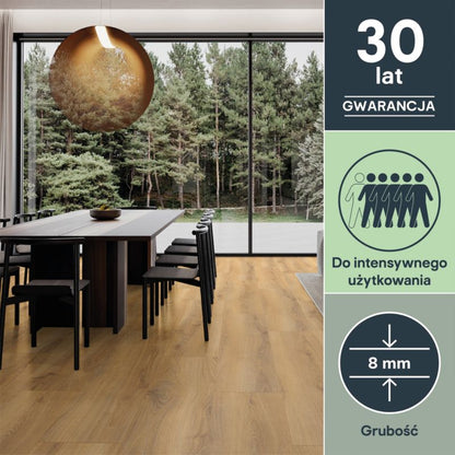 Laminatgulv Loftus AC5 2,52 m² Gul Træstruktur