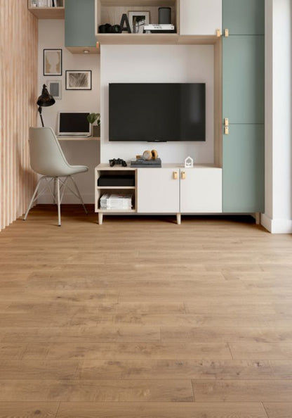 Laminatgulv Macaulay AC4 128,8x19,5 cm Rød 2,26 m²