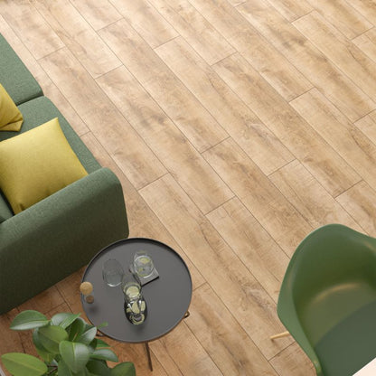 Laminatgulv Macaulay AC4 128,8x19,5 cm Rød 2,26 m²