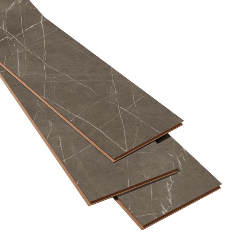 GoodHome Marble laminatgulve AC4 grå 2,53 m²