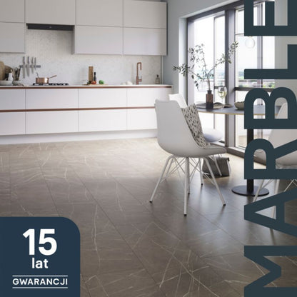 GoodHome Marble laminatgulve AC4 grå 2,53 m²
