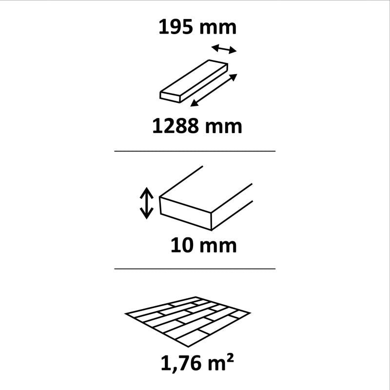 Laminatgulv Masterton Beige 1,76 m² AC5