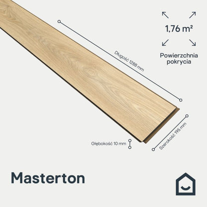 Laminatgulv Masterton Beige 1,76 m² AC5