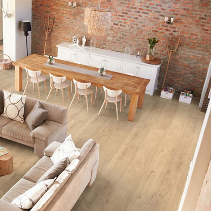 Laminatgulv Ottery AC6 128,8x19,5 cm Natur Lys 1,51 m²