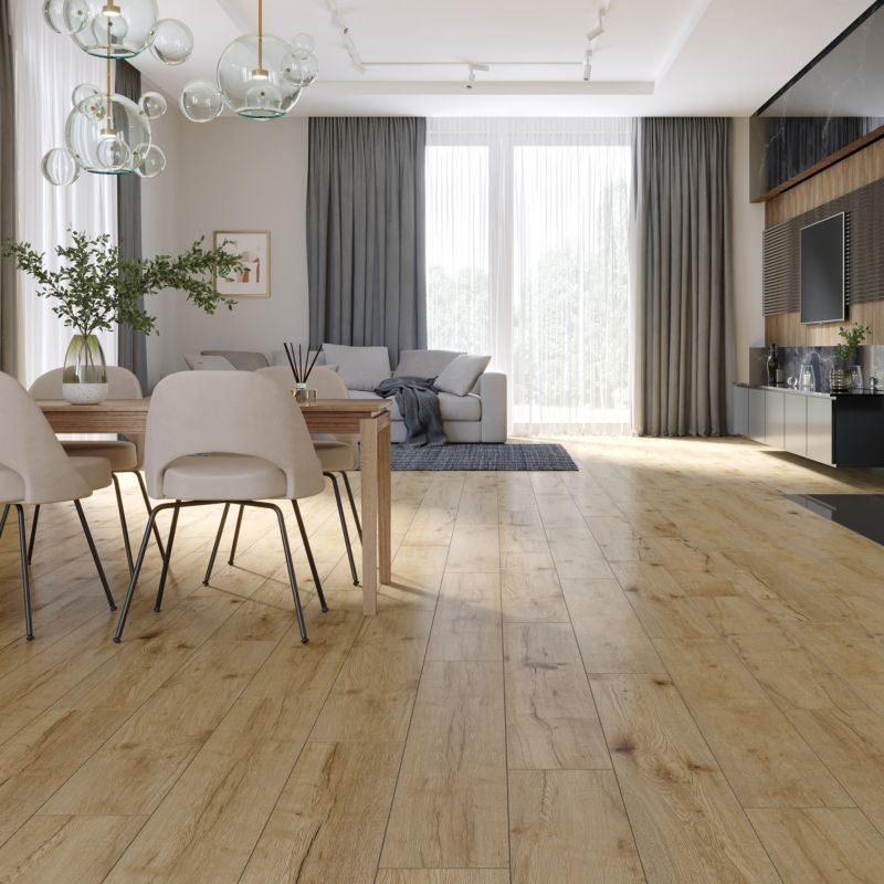 Laminatgulv 128,5x19,2 cm Brun Mat 2,22 m²