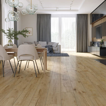 Laminatgulv 128,5x19,2 cm Brun Mat 2,22 m²