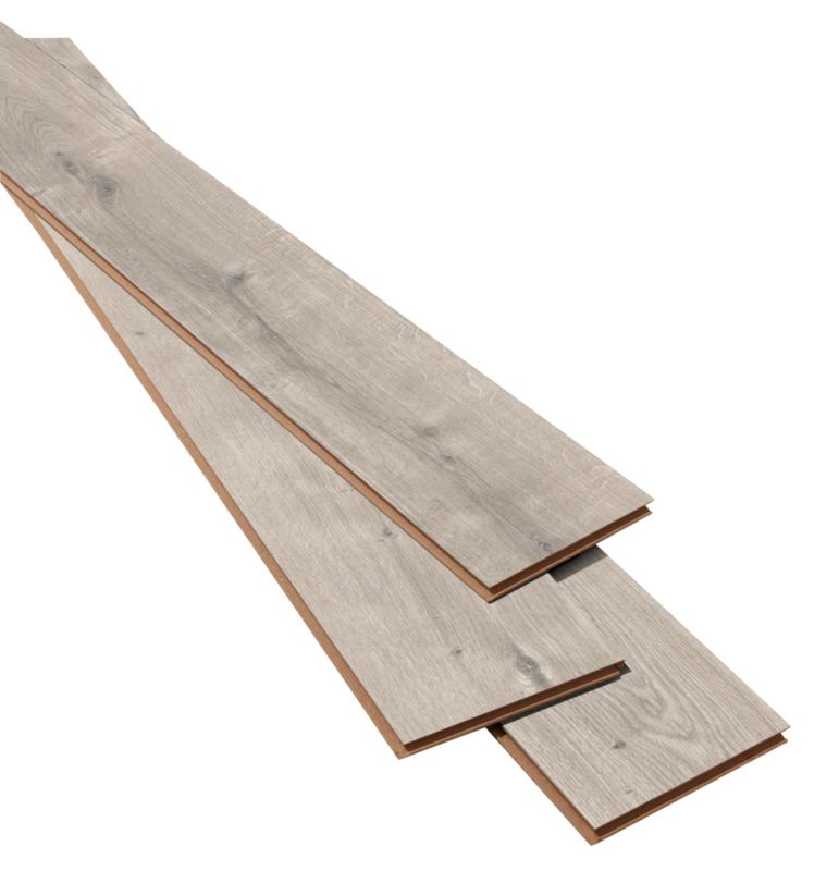 GoodHome Rowley laminatgulve AC4 grå 1,99 m²