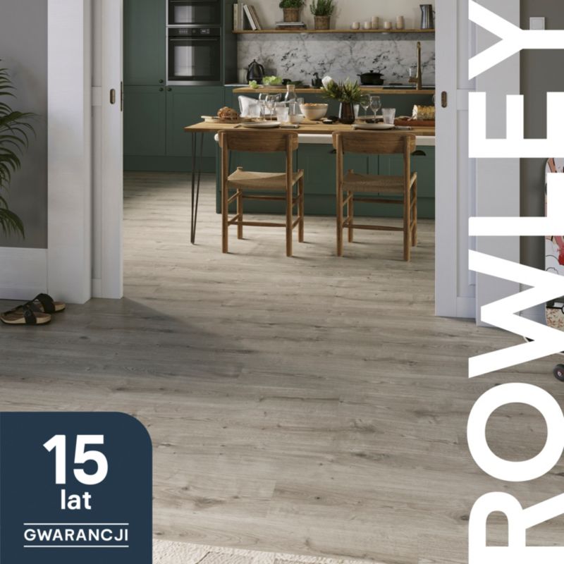 GoodHome Rowley laminatgulve AC4 grå 1,99 m²