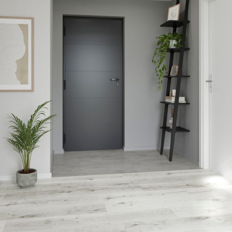 GoodHome Rowley laminatgulvpaneler AC4 lys grå 1,99 m²