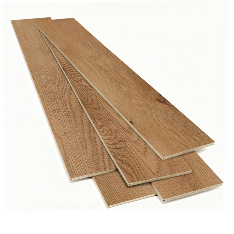 Laminatgulv Sildebensmønster Brun 643x131x8 mm 1,179 m²