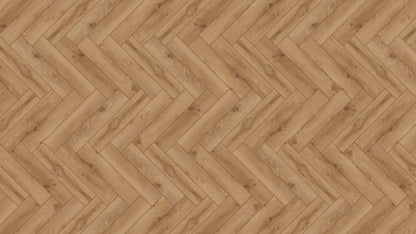 Laminatgulv Sildebensmønster Brun 643x131x8 mm 1,179 m²