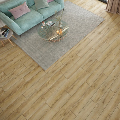 Laminatgulv 128,5x19,2 cm Brun 2,467 m²