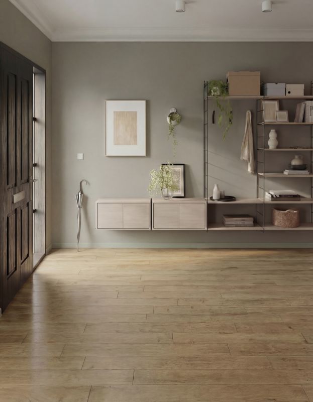 Laminatgulv 128,5x19,2 cm Brun 2,467 m²
