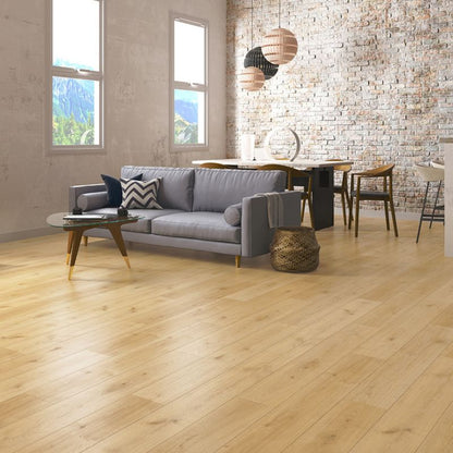 Laminatgulv 128,5x19,2 cm Brun Mat 2,22 m²