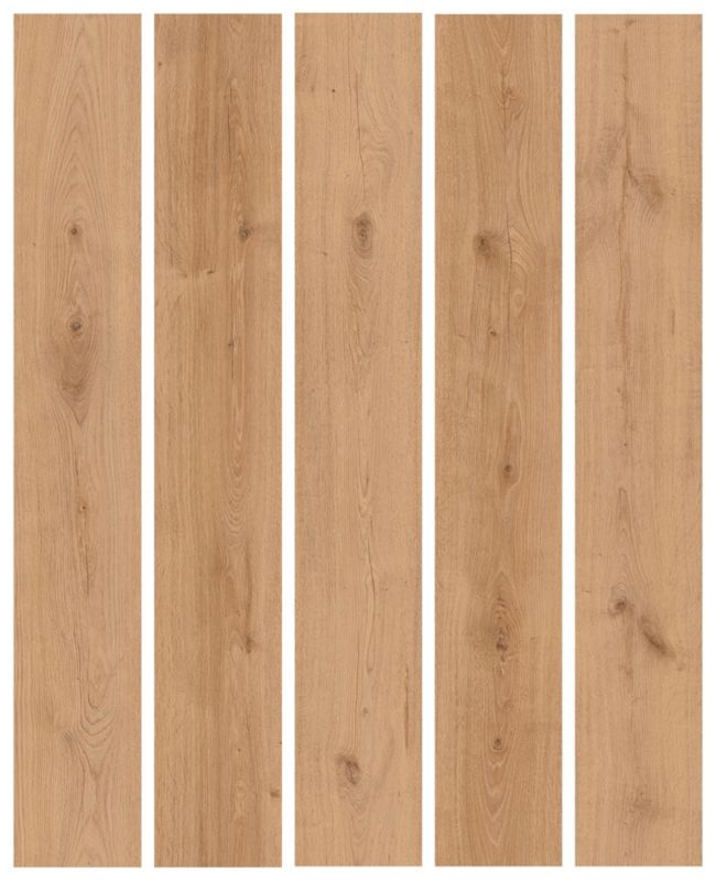 Laminatgulv 128,5x19,2 cm Brun Mat 2,22 m²