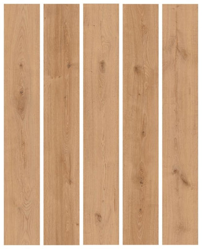 Laminatgulv 128,5x19,2 cm Brun Mat 2,22 m²