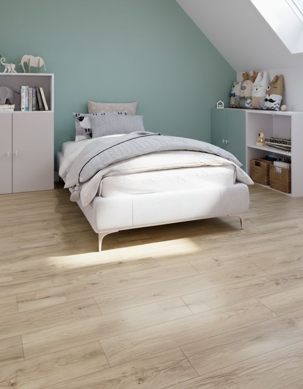 Laminatgulv Tadcaster AC4 128,8x19,5 cm Gråbeige 2,26 m²