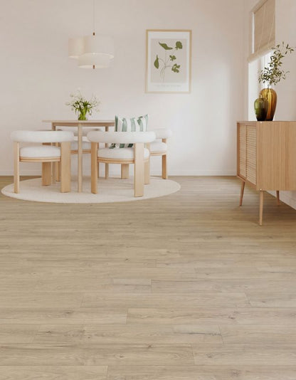 Laminatgulv Tadcaster AC4 128,8x19,5 cm Gråbeige 2,26 m²