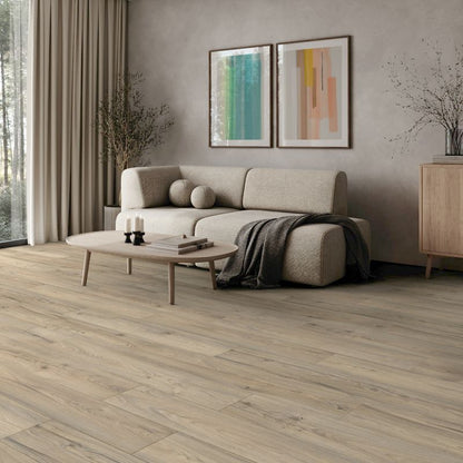 Laminatgulv Tadcaster AC4 128,8x19,5 cm Gråbeige 2,26 m²