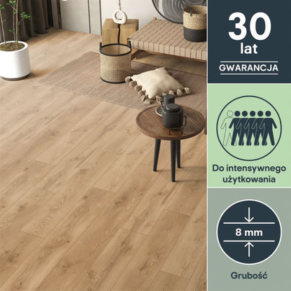 Laminatgulv Thame AC5 2,22 m² Brun