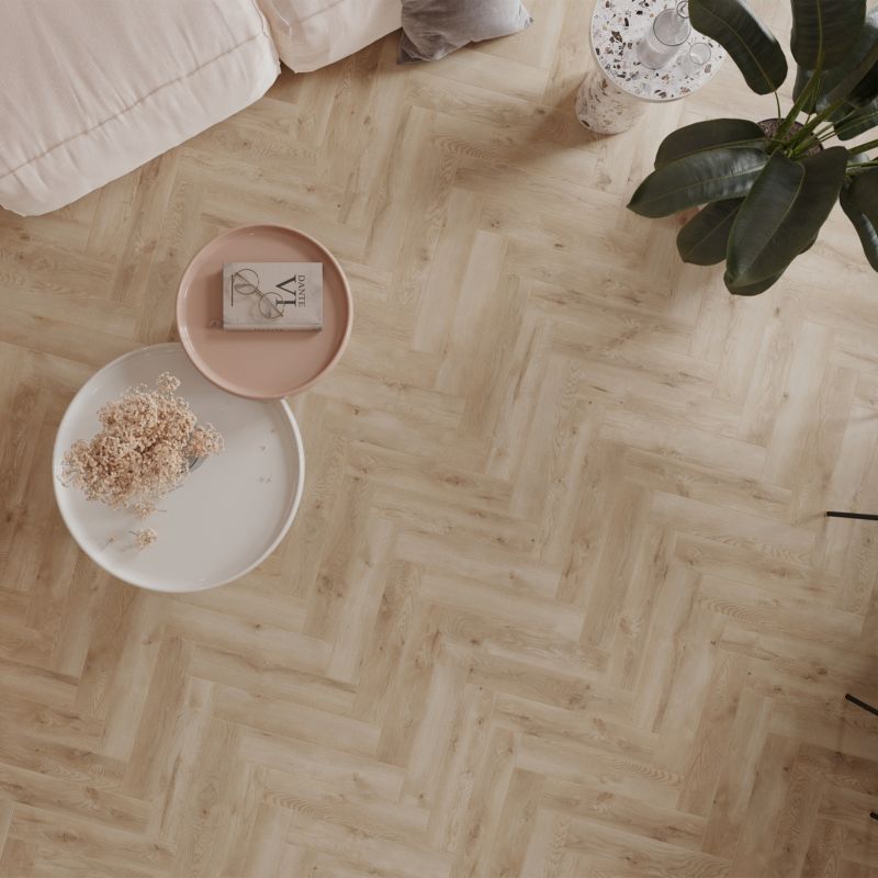 Laminatgulv Sildebensmønster Brun 1,179 m² AC5
