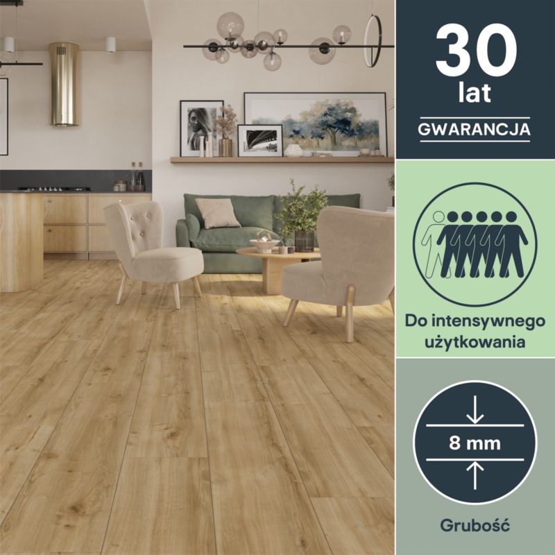 Laminatgulv Wakefield AC5 2,518 m² Brun