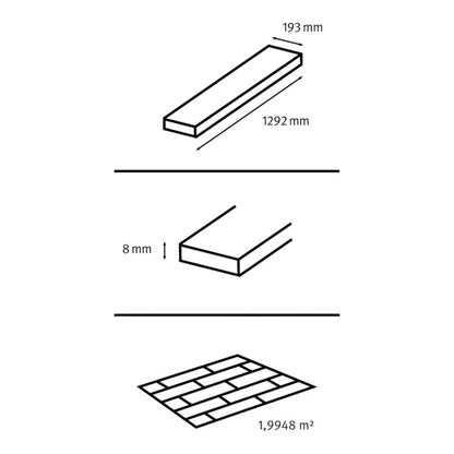 GoodHome Warminter laminatgulvpaneler i lys beige AC4 1,995 m²