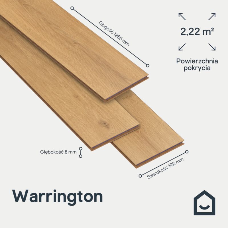 Laminatgulv Warrington 2,22 m² Brun | 5063022715685
