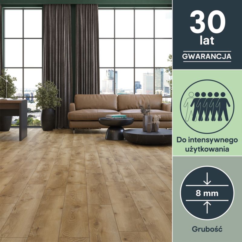 Laminatgulv Weybridge AC5 2,22 m² Brun