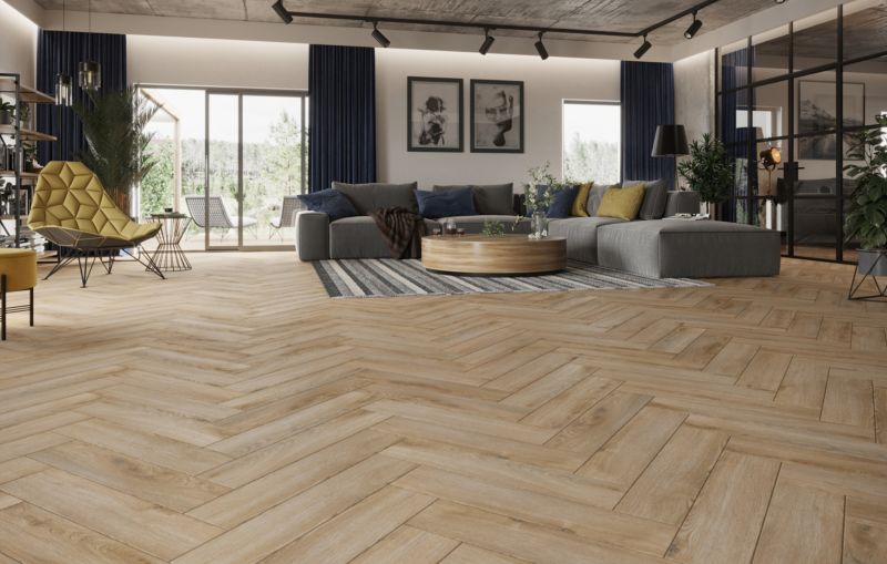 Laminatgulvpaneler Weninger Eg Loara Sildebensmønster AC5 1,84 m²