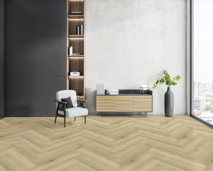 Laminatgulvpaneler Weninger Eg Rio sildebensmønster AC5 1,84 m²