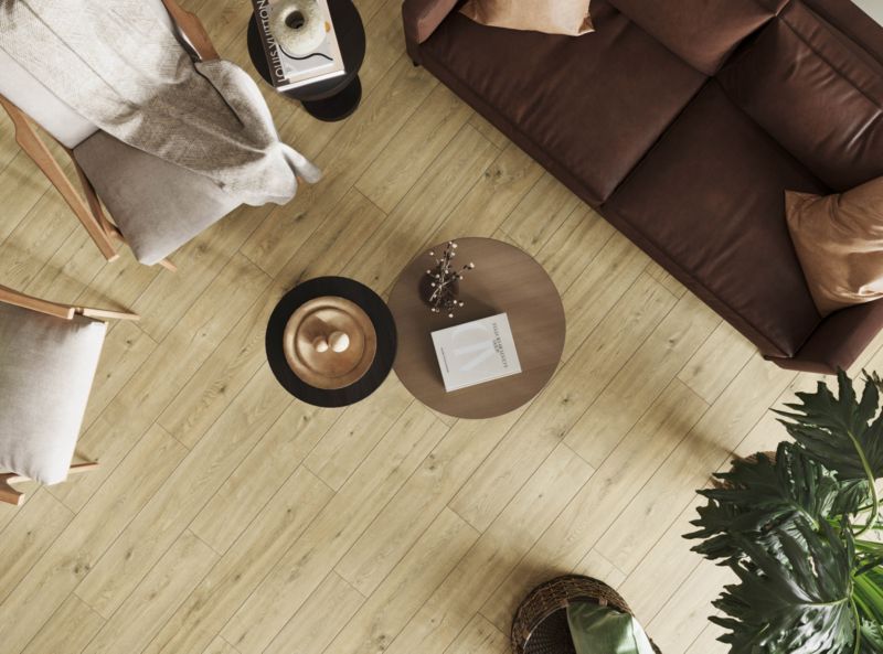 Laminatgulv Dąb Solera AC5 2,22 m² Beige