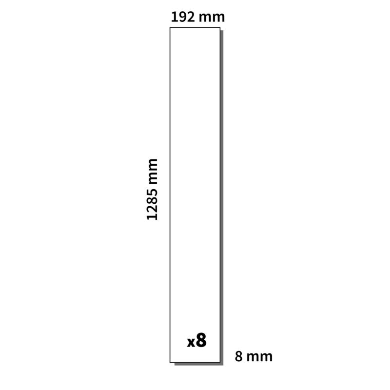 Laminatgulv Eg Guld 128,5x19,2 cm Vandtæt 1,97 m²