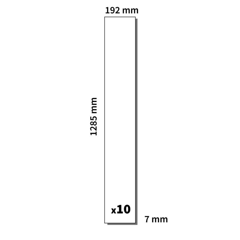 Laminatgulv Dąb Sand 128,5x19,2 cm Brun Vandtæt 2,46 m²