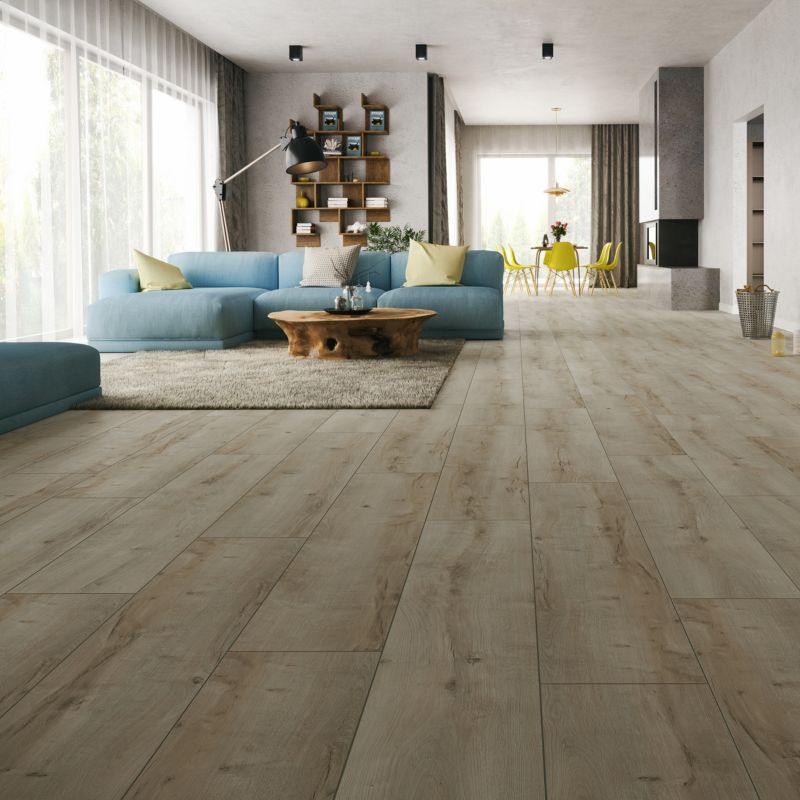 Laminatgulv Rustic Beige AC4 Vandafvisende 2,15 m²