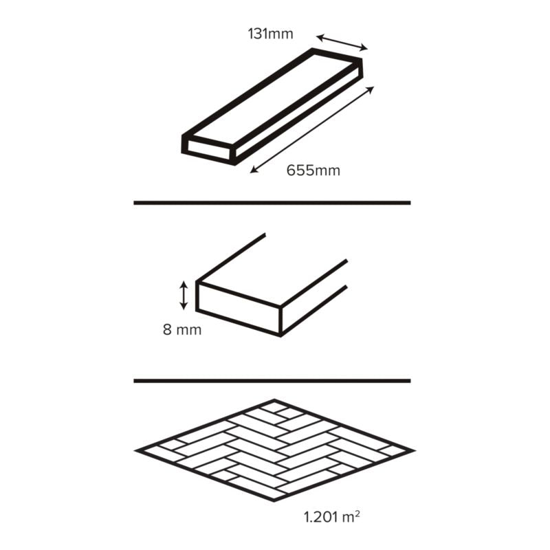 Laminatgulv Eg Vanilje Vandtæt 1,20 m² | 5063022950369